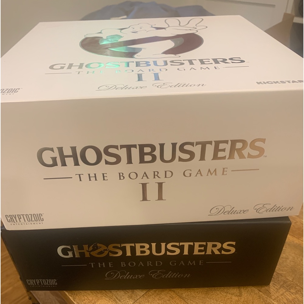 GhostBusters Board Game Deluxe Edition and Deluxe Edition two